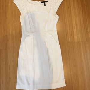 BCBG white dress - Like new!